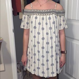 Off the shoulder dress